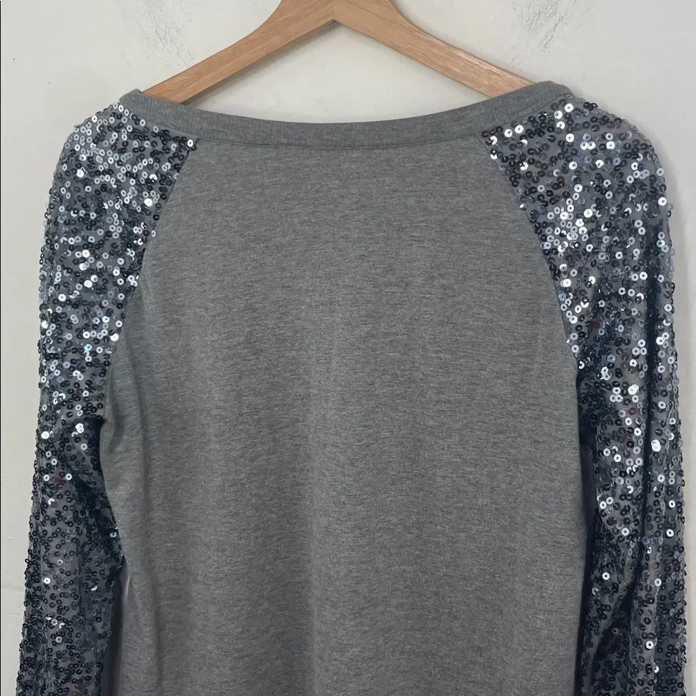 Justice Sequin Light Weight Sweat Shirt ( make peace happen) Girls size 20